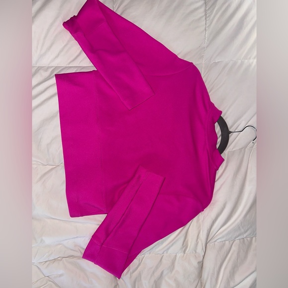 Like New! Nike Air Ribbed Cropped Quarter Zip Size L - Picture 3 of 4